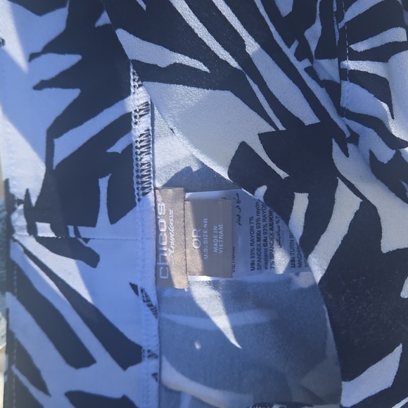 Additions by Chico's Teal "Mimosa Impact" Pantset - Picture 6 of 8